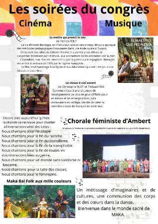 les soirées du congrès